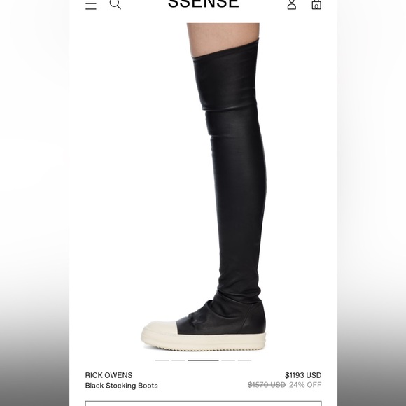 Rick Owens Stocking Shoes Boots - Picture 11 of 13